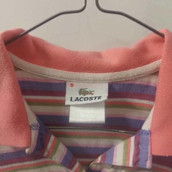 Pink lacoste polo - Picture 3 of 4